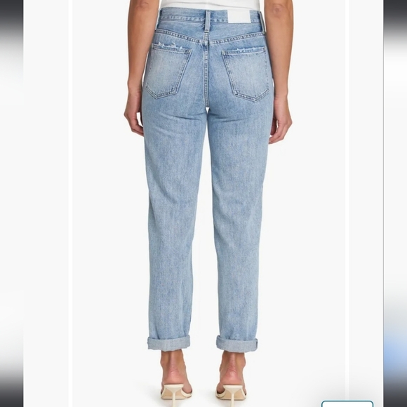 NEW Anthropologie Pistola Presley High Waist Relaxed Boyfriend Jeans Distressed - Picture 2 of 16
